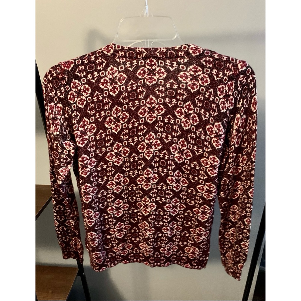 Talbots Patterned Cardigan - Picture 2 of 3